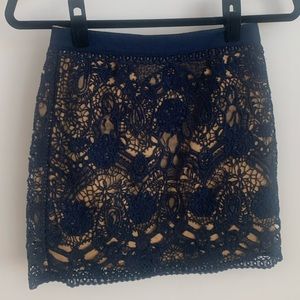 Club Monaco Lace Mini Skirt